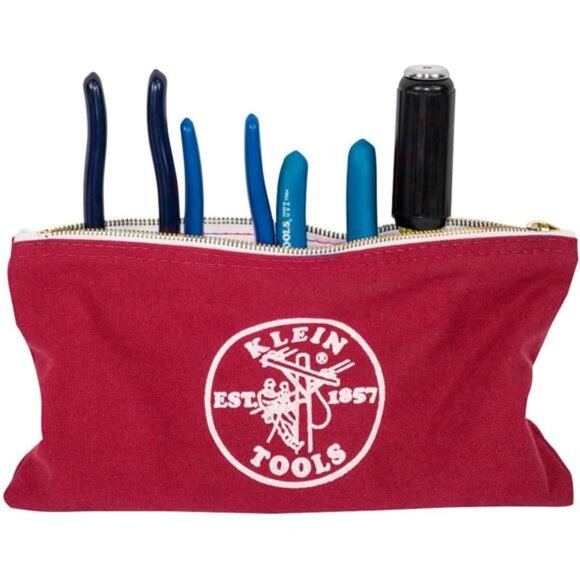 Tools 5141 Zipper Tool Bag, Tool Pouch, Bank Deposit Canvas Utility Bag - Picture 10 of 12